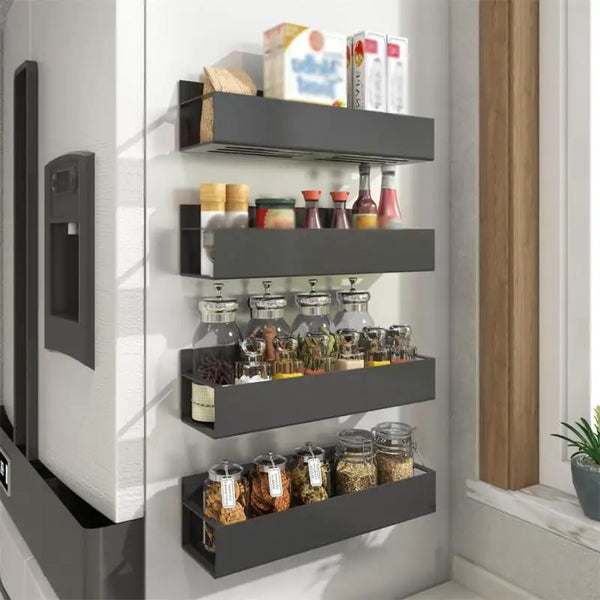 Magnetic Fridge Side Shelf Organizer